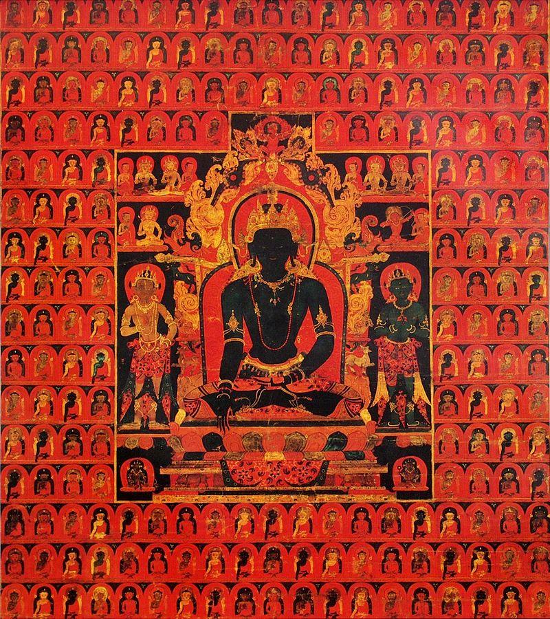 The Dhyani Buddha Akshobhya Tibetan thangka late 13th century Honolulu Academy of Arts